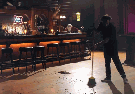 Sweep the floor